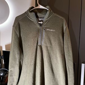 Eddie Bauer mens 1/4 zip sweater